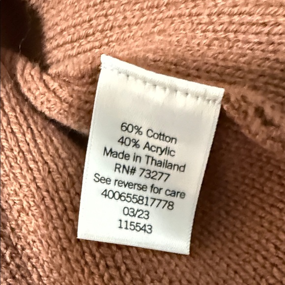 Sonoma Chocolate Brown Women's Open-Front Cardigan Sweater NWT - Picture 13 of 13